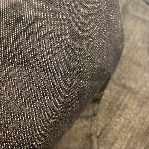 St. John Collection Women's Straight Leg Jeans Size 4 Black Gold Shimmer Holiday - Picture 4 of 13